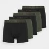 Pier One 5 PACK - Panties - Black/khaki