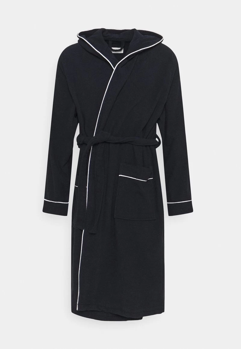 Pier One Bademantel - Dark Blue/white