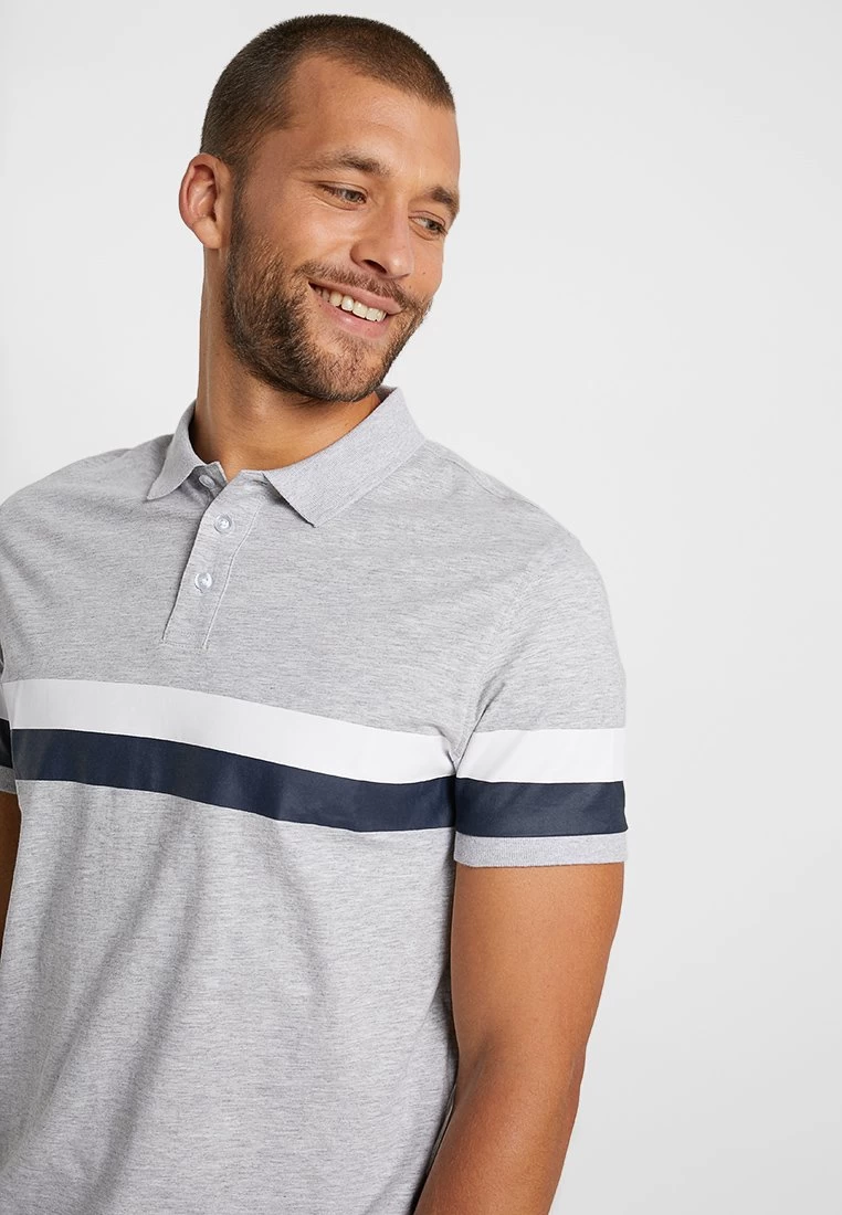 Pier One Poloshirt - Mottled Light Grey – Bild 4