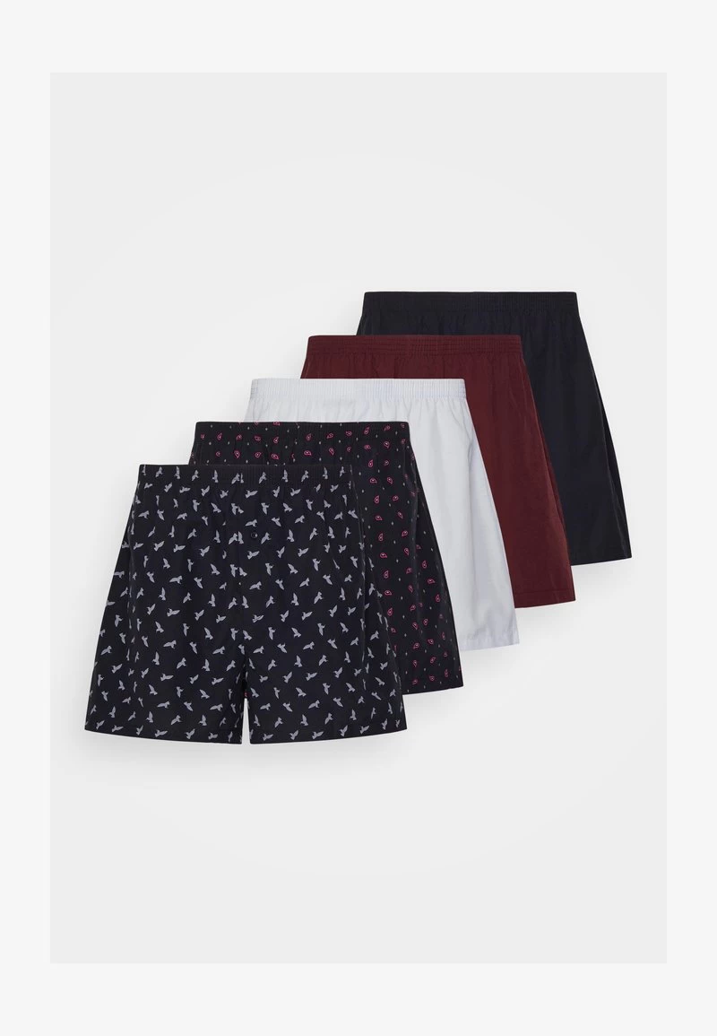Pier One 5 PACK - Boxershorts - Dark Blue/bordeaux/ Blue – Bild 5