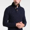 Pier One Strickpullover - Mottled Dark Blue