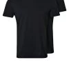 Pier One 2 PACK - T-Shirt Basic - Black