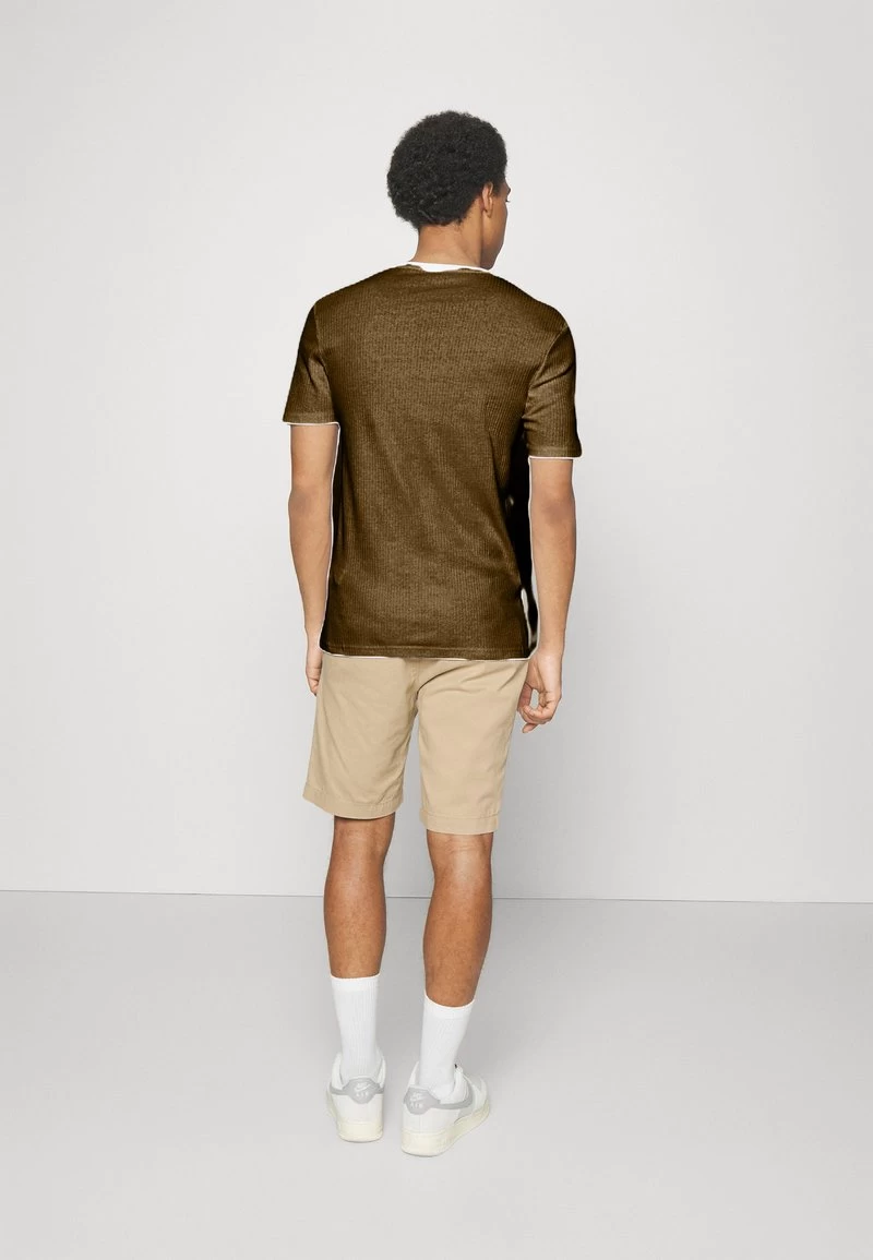 Pier One 2 PACK - Shorts - Tan/black – Bild 3