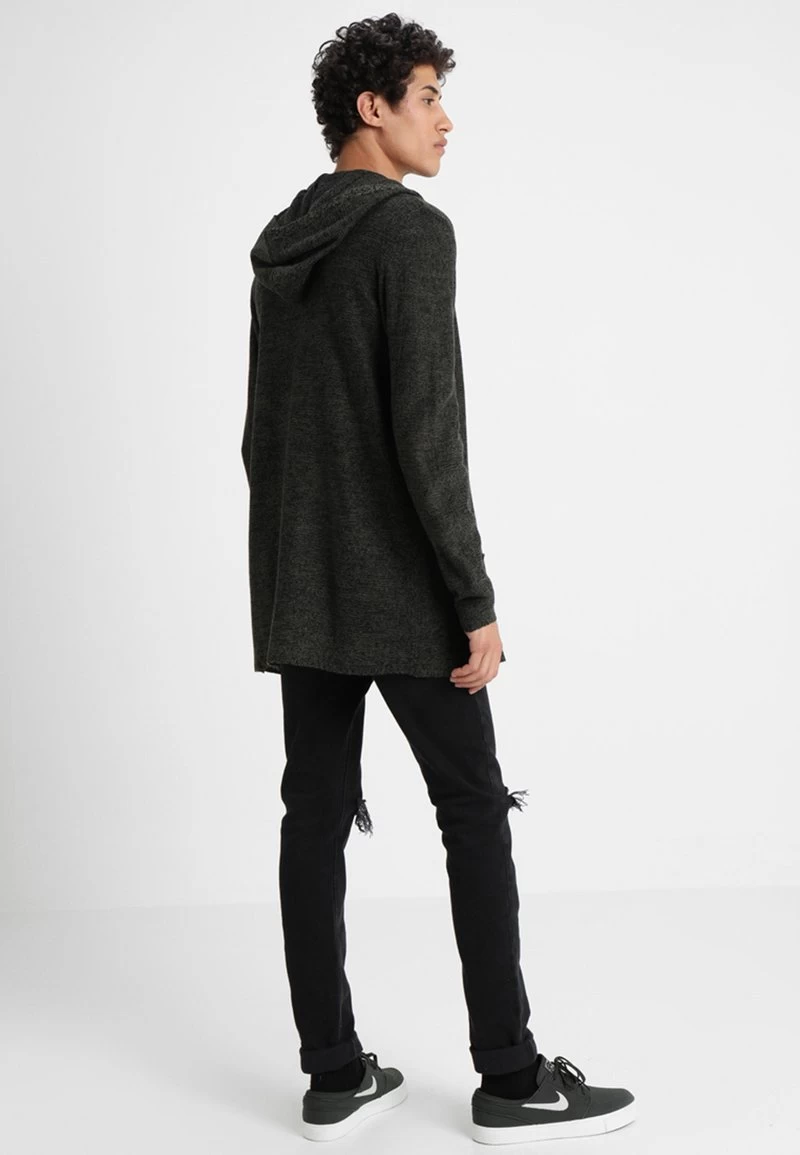 Pier One Strickjacke - Black/olive – Bild 3