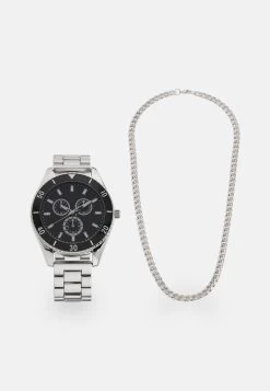 Pier One SET UNISEX - Uhr - Silver-coloured
