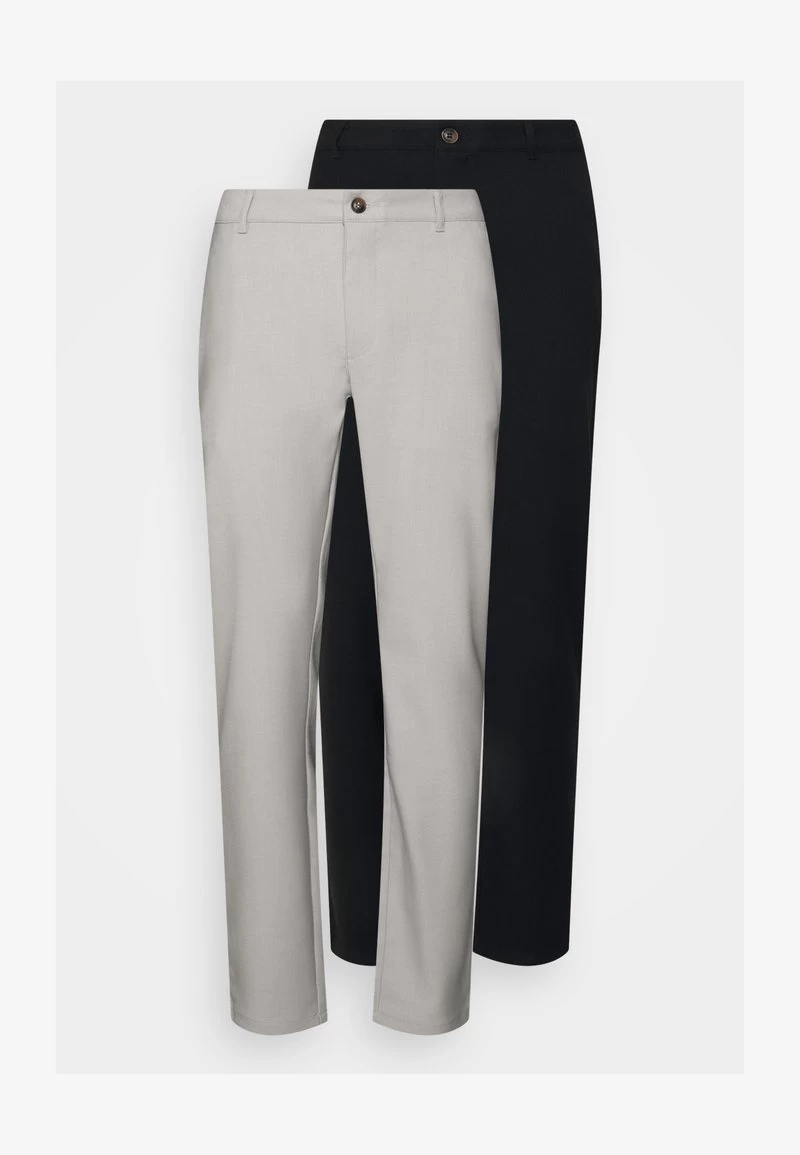 Pier One 2 PACK - Stoffhose - Mottled Light Grey/black – Bild 6