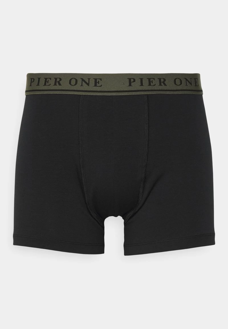 Pier One 5 PACK - Panties - Black/khaki – Bild 2