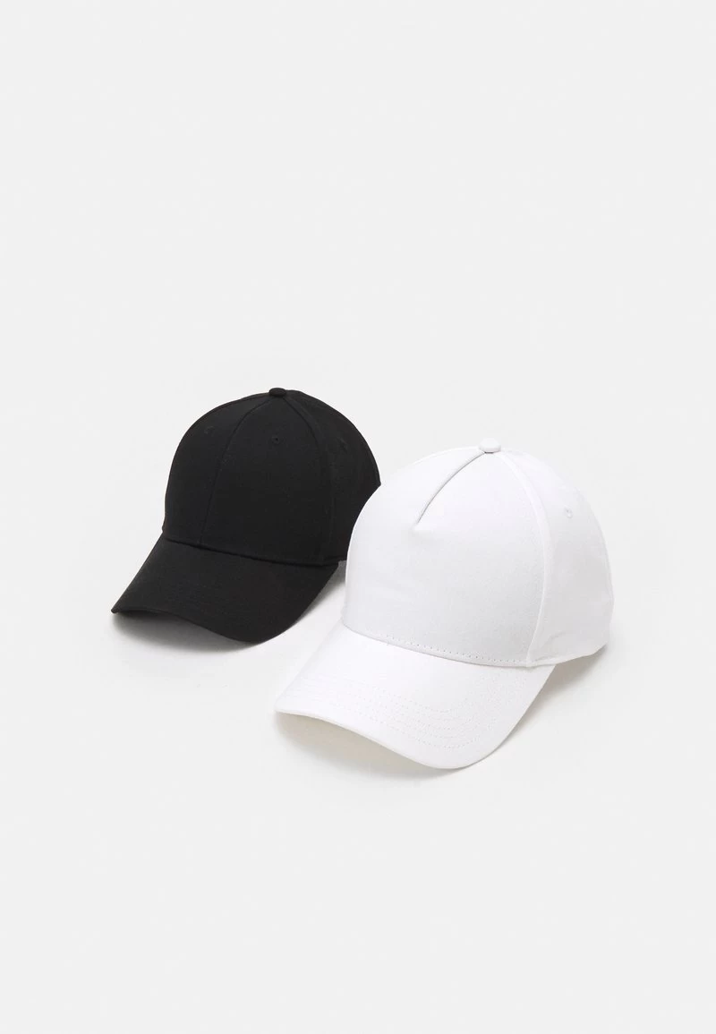 Pier One UNISEX 2 PACK - Cap - Black/white