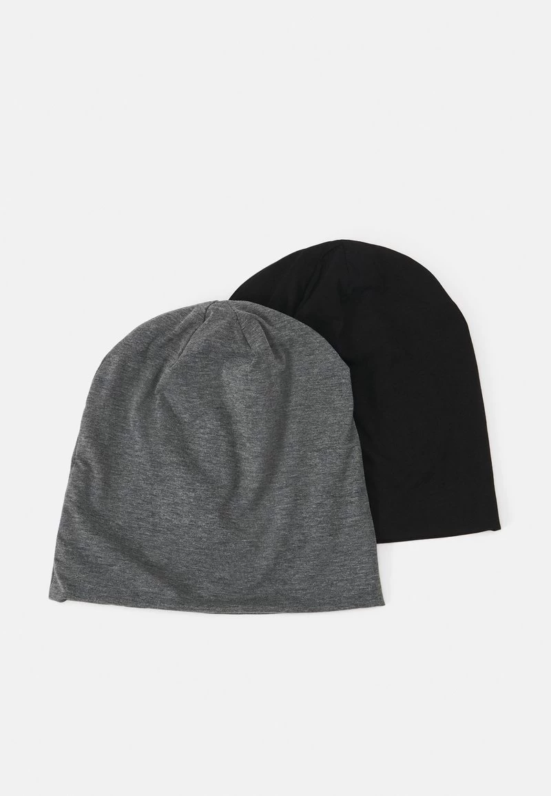 Pier One UNISEX 2 PACK - Mütze - Black/grey – Bild 2