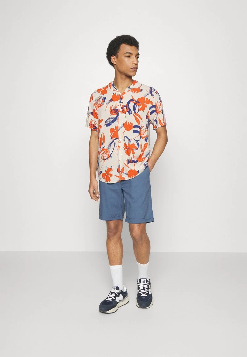 Pier One LINEN BLEND DRAWCORD SHORTS - Shorts - Blue – Bild 2