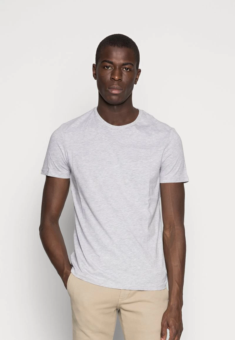 Pier One 5 PACK - T-Shirt Basic - Dark Blue/grey/khaki – Bild 4